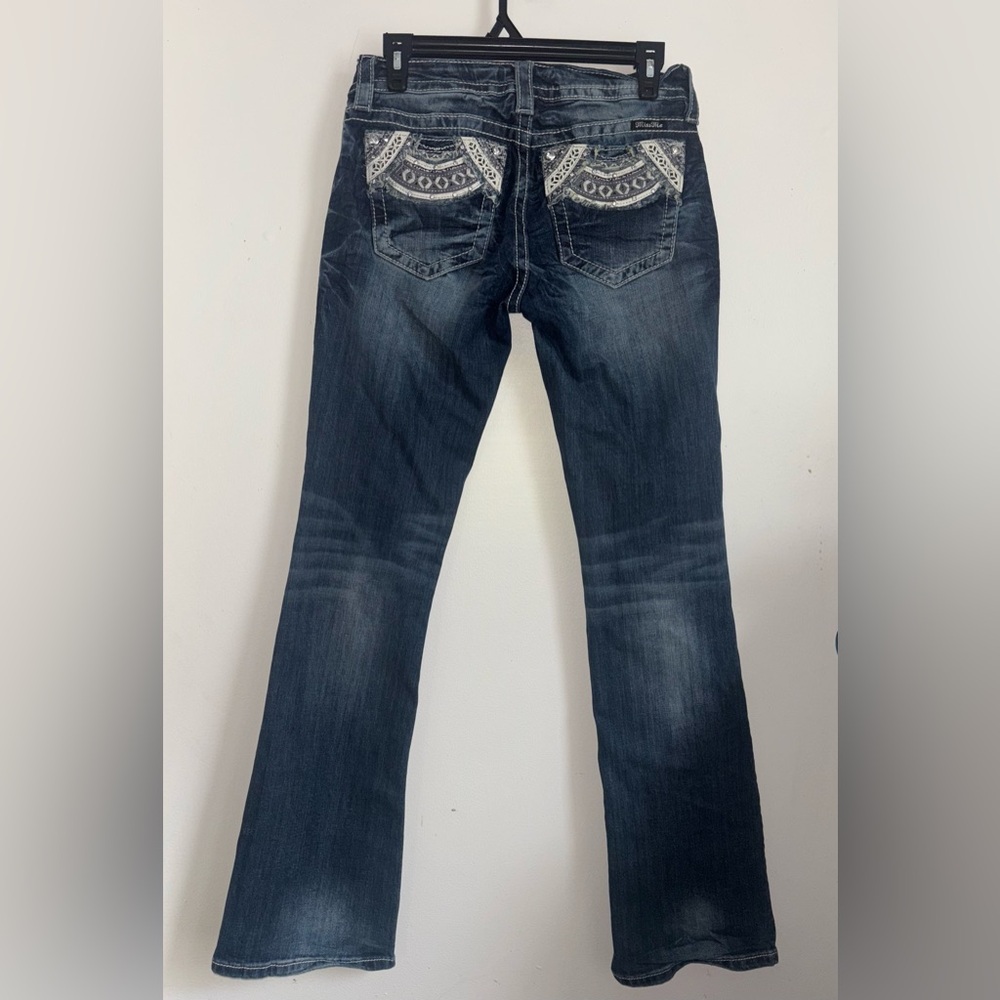 Miss Me Women's Blue Jeans Signature Boot Size 28